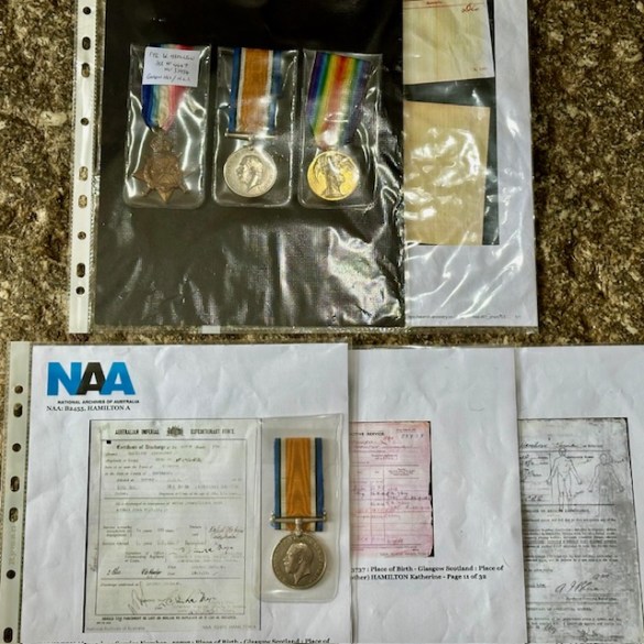 WW1 3 Brothers Medal Group 3